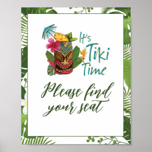 Poster Tiki Time Luau Summer