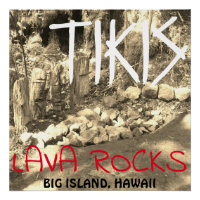 TIKIS E LAVA ROCKS GRANDE ILHA, HAWAII