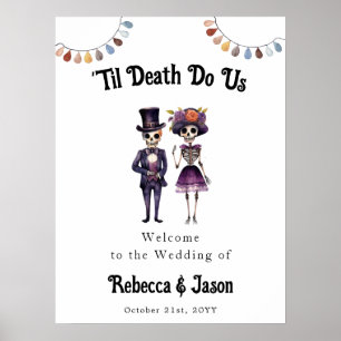Poster Til Death Skeletons Sinal de Boas-Vindas