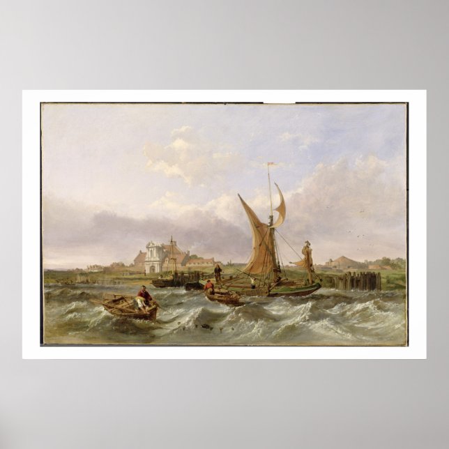 Pôster Tilbury Fort - Wind Against the Tide, 1853 (petról (Frente)