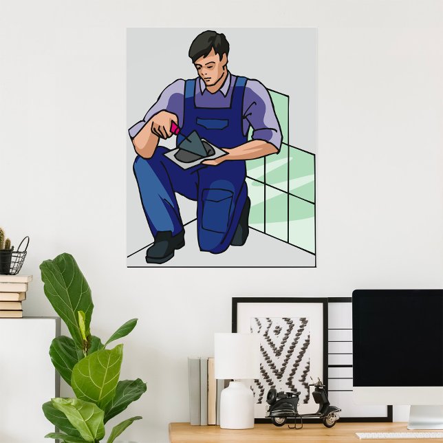 Poster Tiler No Trabalho (Criador carregado)