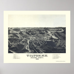 Pôster Tilton, NH Panorâmica - 1884