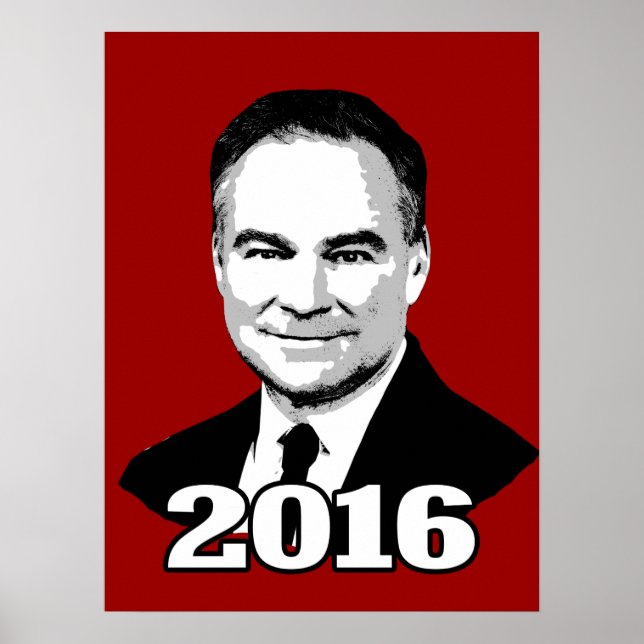 Pôster Tim Kaine 2016 (Frente)
