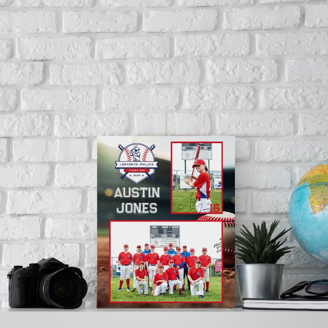 Poster Time de Beisebol | Amigo de Memória de Foto (Criador carregado)