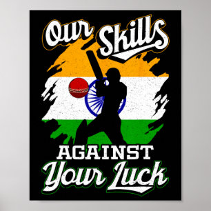 Poster Time de críquete da Índia masculino Camisa de test