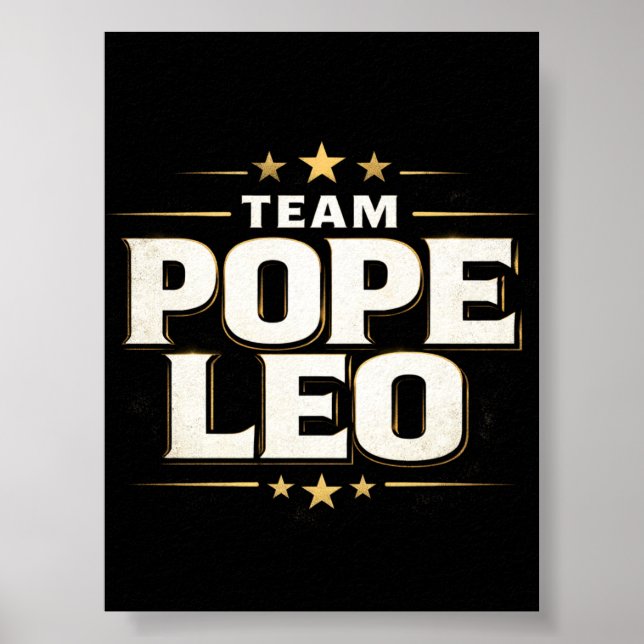Poster Time do Papa Leão Imprimível Download Digital (Frente)