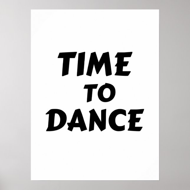 POSTER TIME TO DANCE (Frente)