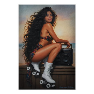 Pôster Time Traveler: 80s Roller Skate Dreams