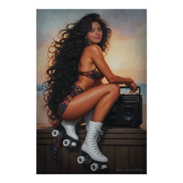 Pôster Time Traveler: 80s Roller Skate Dreams (Frente)