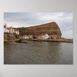 Poster Timeless Charm of Staithes Harbour