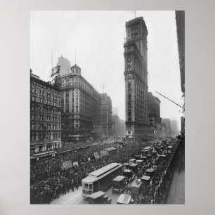 Poster Times Square NYC Fotografia do vintage (1911)