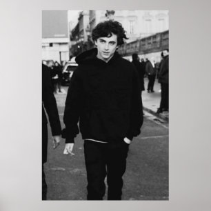 Poster timothee chalamet andando