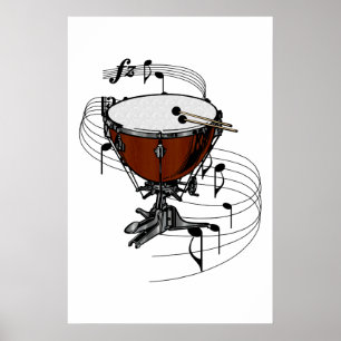 Pôster Timpani (cilindro da chaleira)