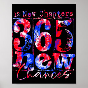 Poster Tingimento Feliz Ano Novo 12 Novos Capítulos 365 N