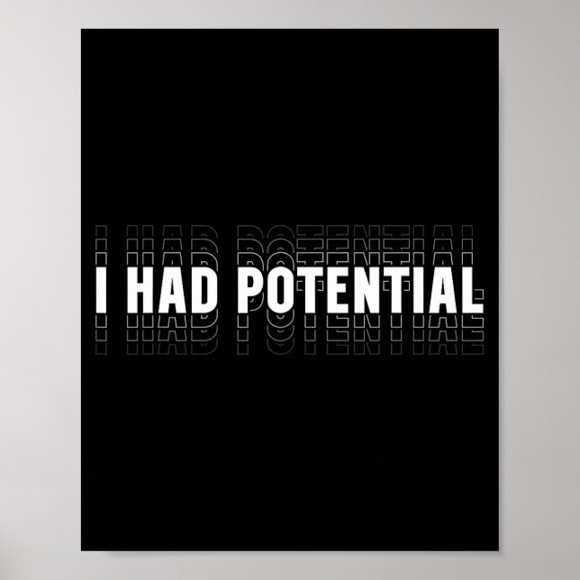 Poster Tinha potencial humor engraçado professor de físic (Frente)