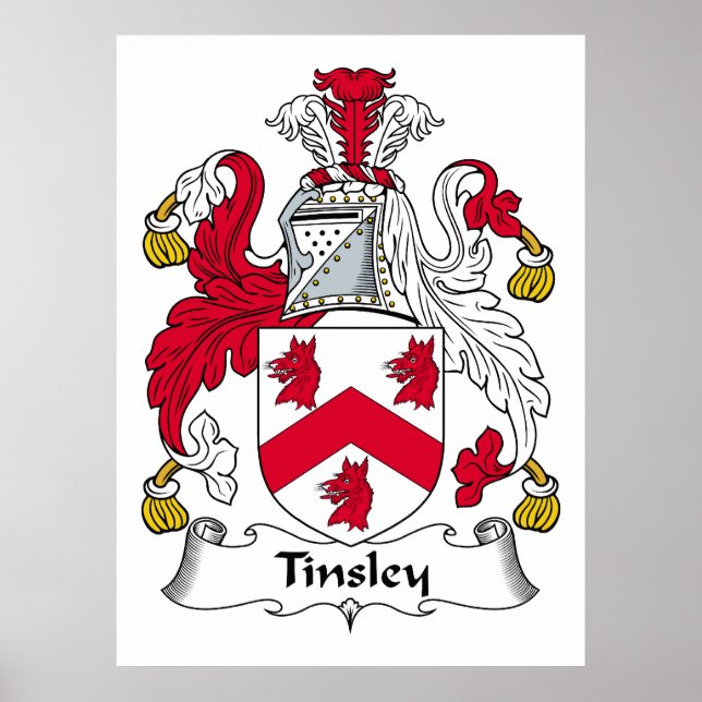 Pôster Tinsley Family Crest (Frente)