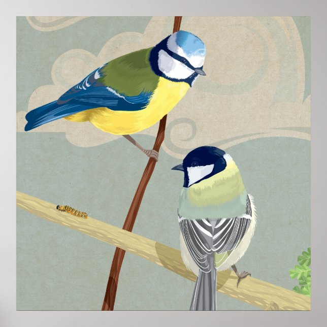 Pôster Tinta azul e Excelente (Frente)