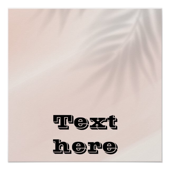 Pôster Tinta brilhante Zazzle (Frente)