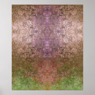 Poster Tinta de Abstrato de álcool inspirada na natureza
