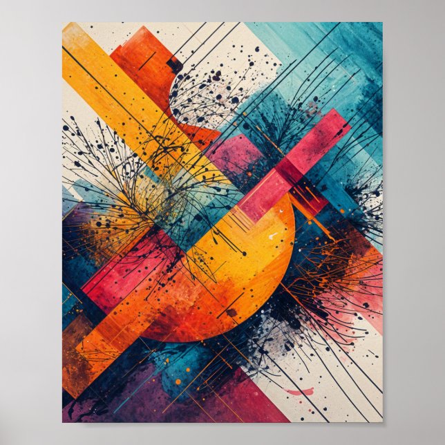 Poster Tinta de água com flutuação (Frente)