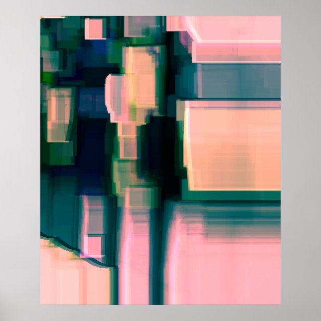 Pôster "Tinta digital" Abstrato Art digital (Frente)
