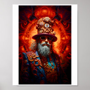 Poster Tinta Faux Hipopia Hipopia Imprimível Steampunk Im