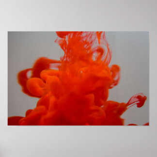 Poster Tinta líquida na água