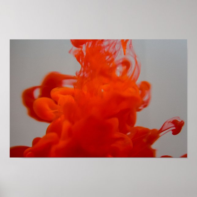 Poster Tinta líquida na água (Frente)