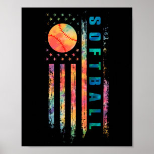 Poster Tinta Tie Dye Meninas Adolescentes Jogadora Softll