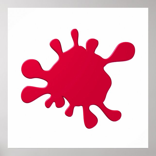 Pôster Tinta vermelha (Frente)