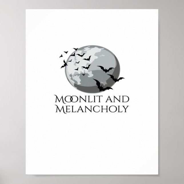 Poster Tinta Whimsigoth - Florestas Místicas, Luas e M Má (Frente)