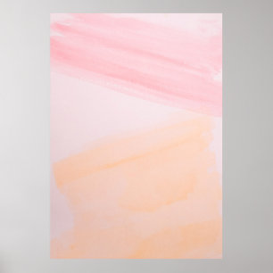 Poster Tintas cor-de-rosa e laranja