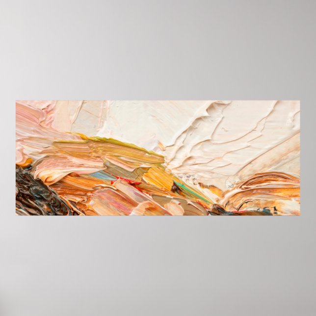 Poster Tintas e alivios de óleo pastoso em relevo. Protoc (Frente)