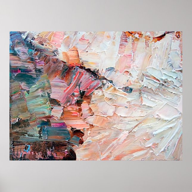 Poster Tintas e alivios de óleo pastoso, gravadas e expre (Frente)