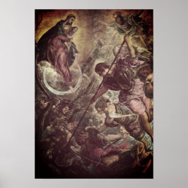 Poster Tintoretto – Archangel Michael Fights Satan
