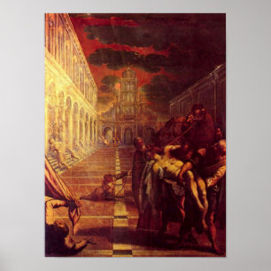 Pôster Tintoretto - salvamento do cadáver de St Mark