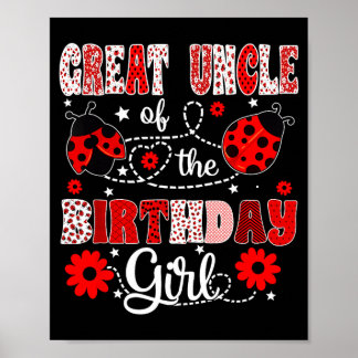 Poster Tio-avô da menina aniversariante - joaninha da fam