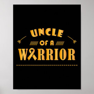 Poster Tio de um Cancer de infância guerreiro Friso Aware