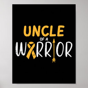 Poster Tio De Um Cancer De Infância Guerreiro Friso Aware