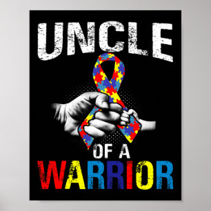 Poster Tio De Uma Consciência Do Autismo Do Guerreiro