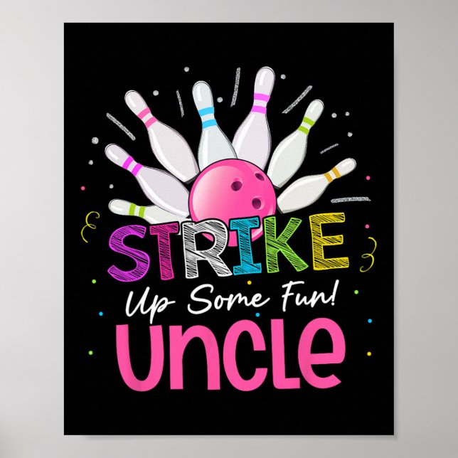 Poster Tio Divertido Da Bolinha De Aniversário (Frente)
