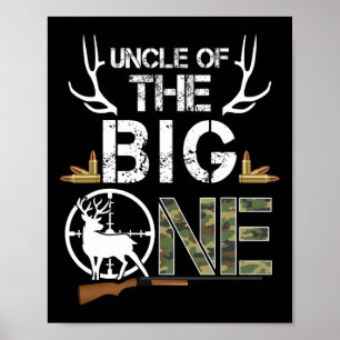 Poster Tio Do Grande Camo Aniversário Caçador De Veados