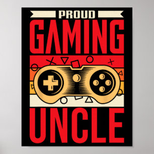 Poster Tio Gamer Orgulhoso Jogos Vídeo Game Jogadores G