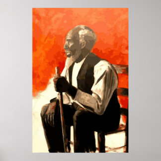 Poster Tio Homem-Americano Africano