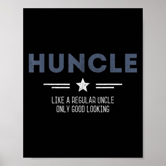Poster Tio Hunter Engraçado Como Um Tio Normal Só Bem (Frente)