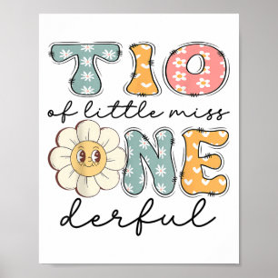 Poster Tio Of Little Miss primeiro aniversario Dai