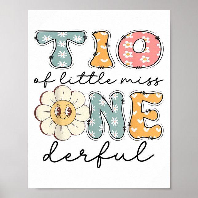 Poster Tio Of Little Miss primeiro aniversario Dai (Frente)