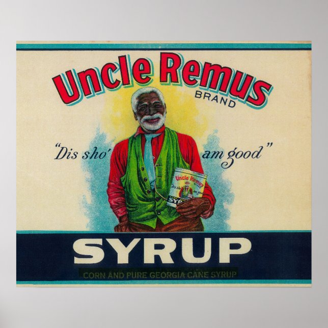Pôster Tio Remus Syrup LabelCairo, GA (Frente)