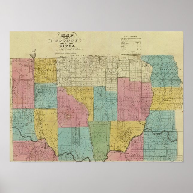 Pôster Tioga County (Frente)