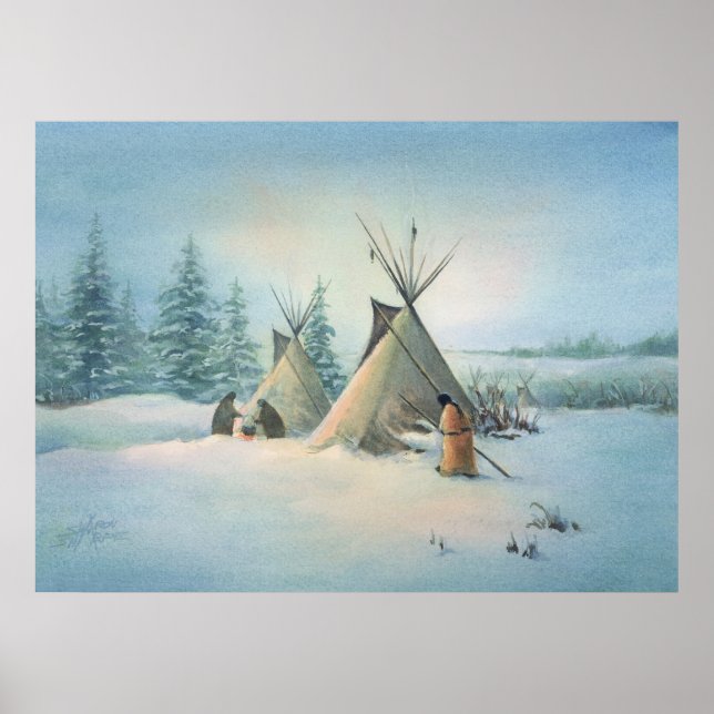 Pôster TIPI CAMP SQUAW by SHARON SHARPE (Frente)
